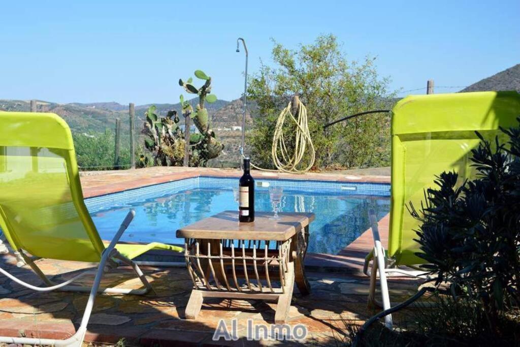 Las Palmeras - Ein Stueck Vom Paradies - Behagliches Haus Mit Pool Algodonales Extérieur photo
