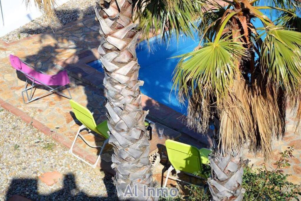 Las Palmeras - Ein Stueck Vom Paradies - Behagliches Haus Mit Pool Algodonales Extérieur photo