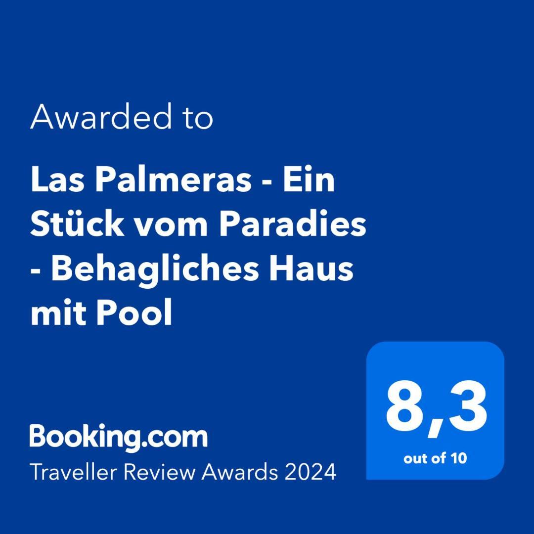 Las Palmeras - Ein Stueck Vom Paradies - Behagliches Haus Mit Pool Algodonales Extérieur photo